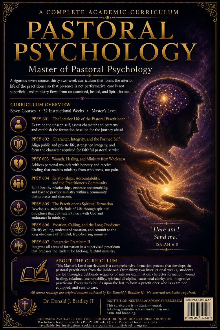 Master of Pastoral Psychology — back cover