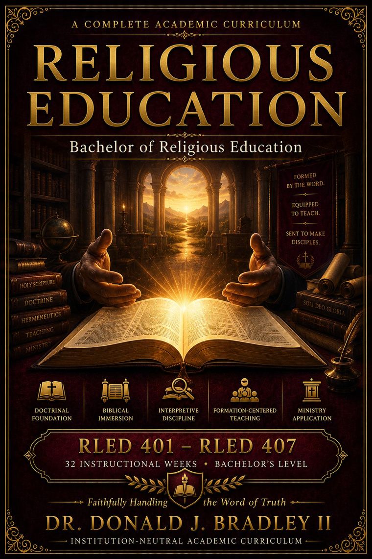 Religious Education, Bachelor's level — front cover