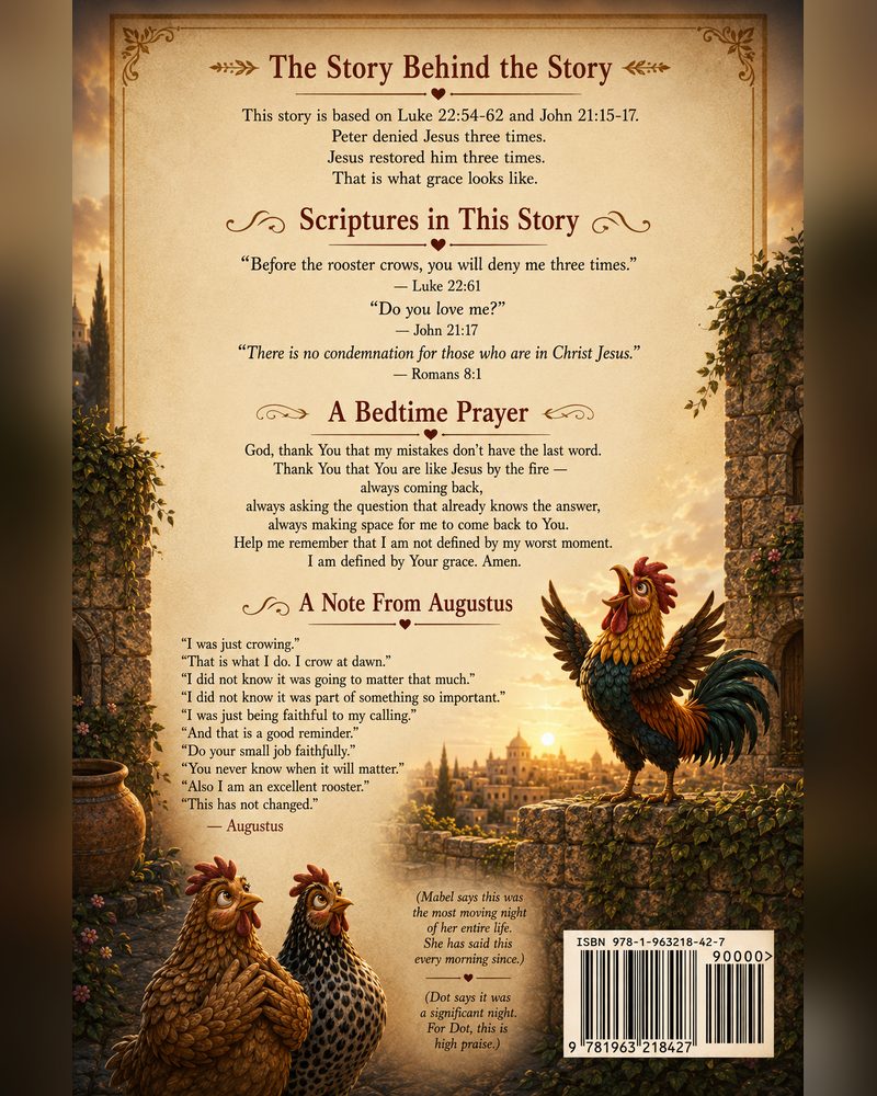 The Rooster &mdash; back cover