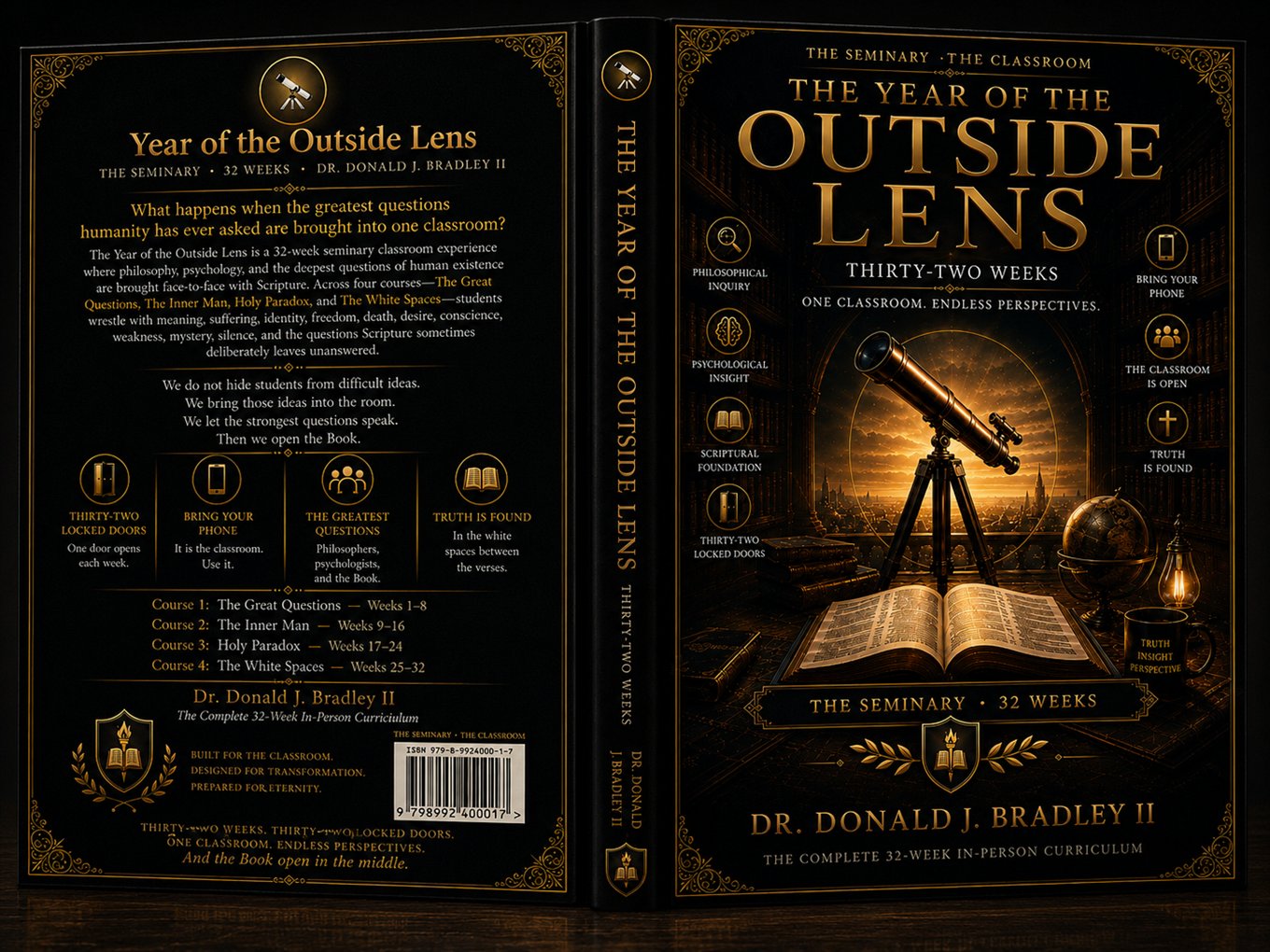 The Year of the Outside Lens - Student's Edition, full jacket (back, spine, front)